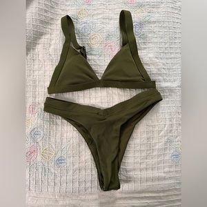 Size Small Green Cheeky Bikini